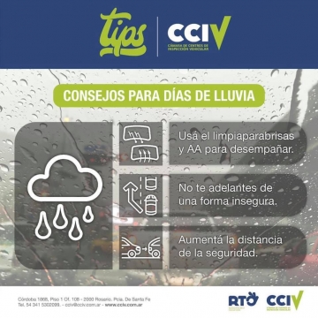 Consejos importantes para los días de lluvia